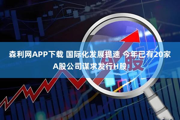 森利网APP下载 国际化发展提速 今年已有20家A股公司谋求发行H股